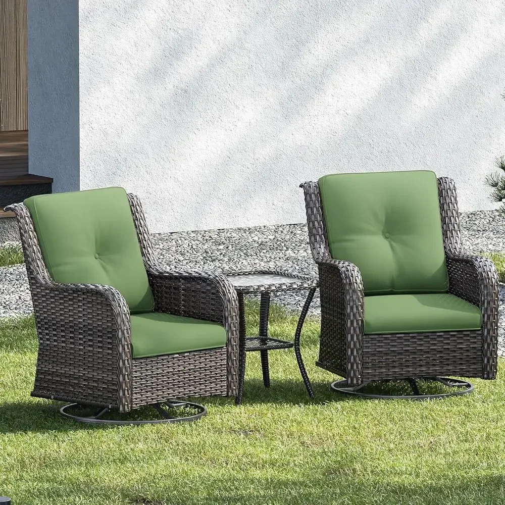 Outdoor Furniture Luxury - Luxury 3-Piece Wicker Patio Furniture Set
