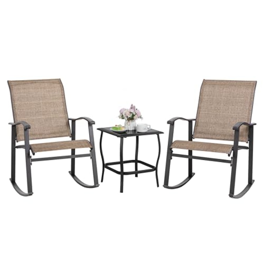 Outdoor Furniture Set - Shintenchi Rocking Chair Outdoor with Table