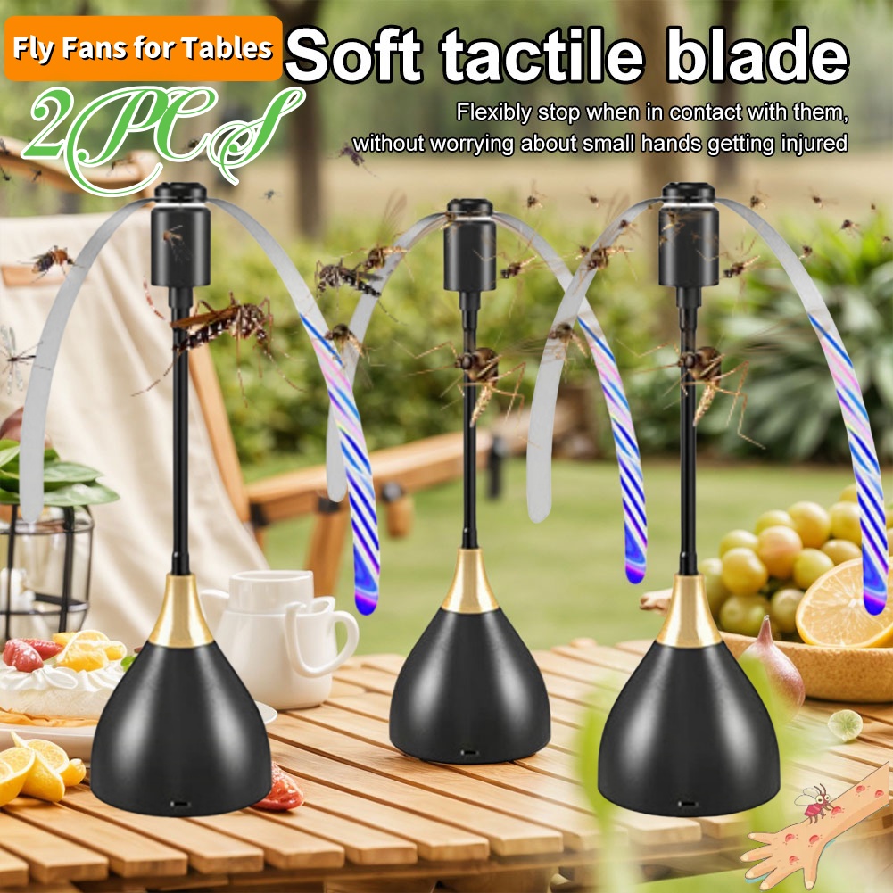 Folding Picnic Table - 1/2PCS Fly Repeller Table Fan Insect
