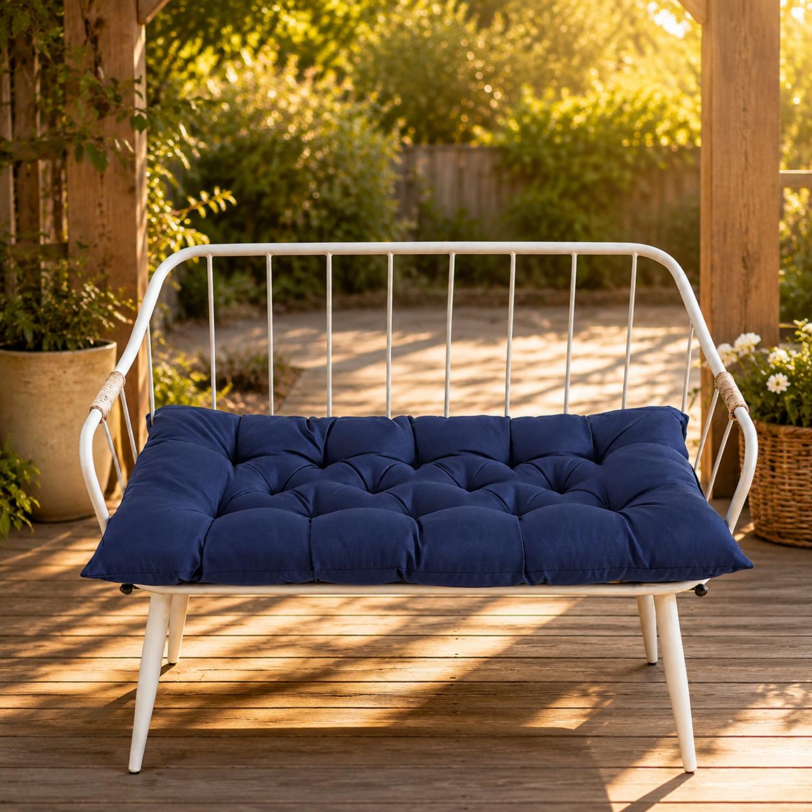 Outdoor Furniture Set - Waterproof Bench Cushion Sunproof Garden Bench
