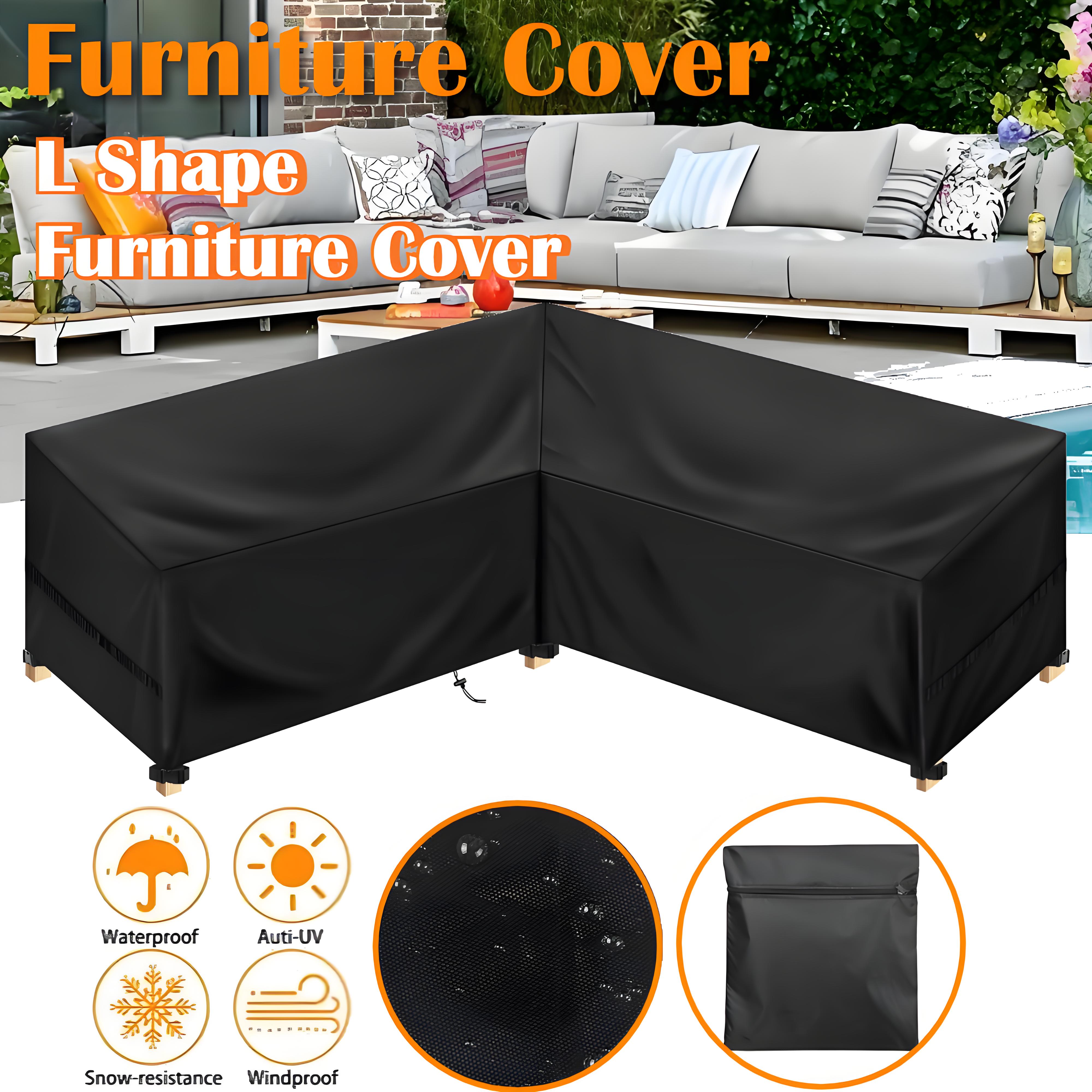 Outdoor Furniture Plans - L Shape Furniture Waterproof Cover Outdoor