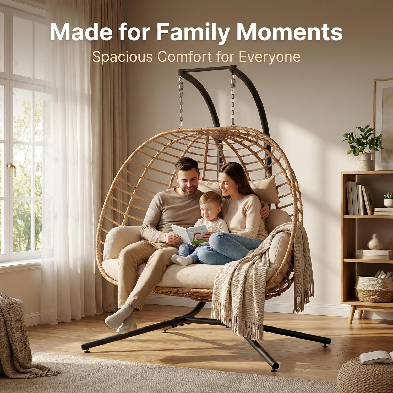Double Hanging Egg Chair with  - Outdoor Furniture Loveseat recension och pris