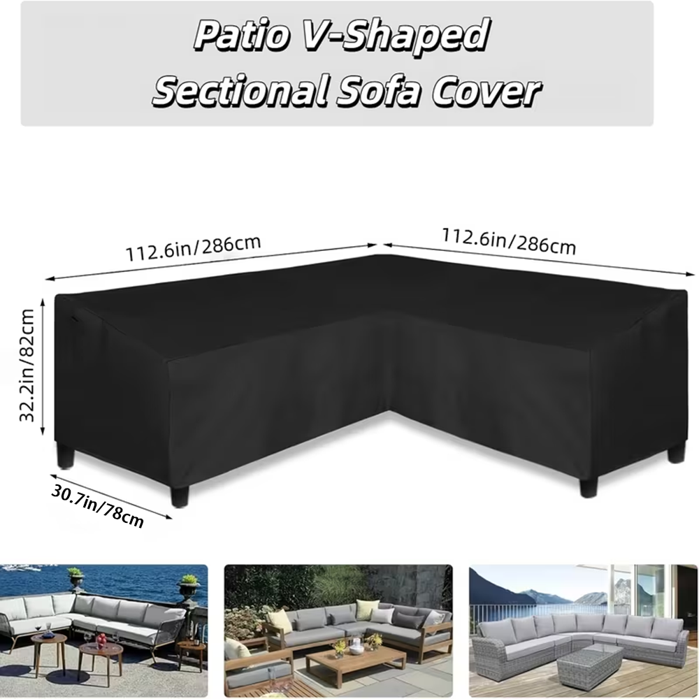 Heavy-duty L-shaped outdoor so - Outdoor Furniture Cover Xl recension och pris