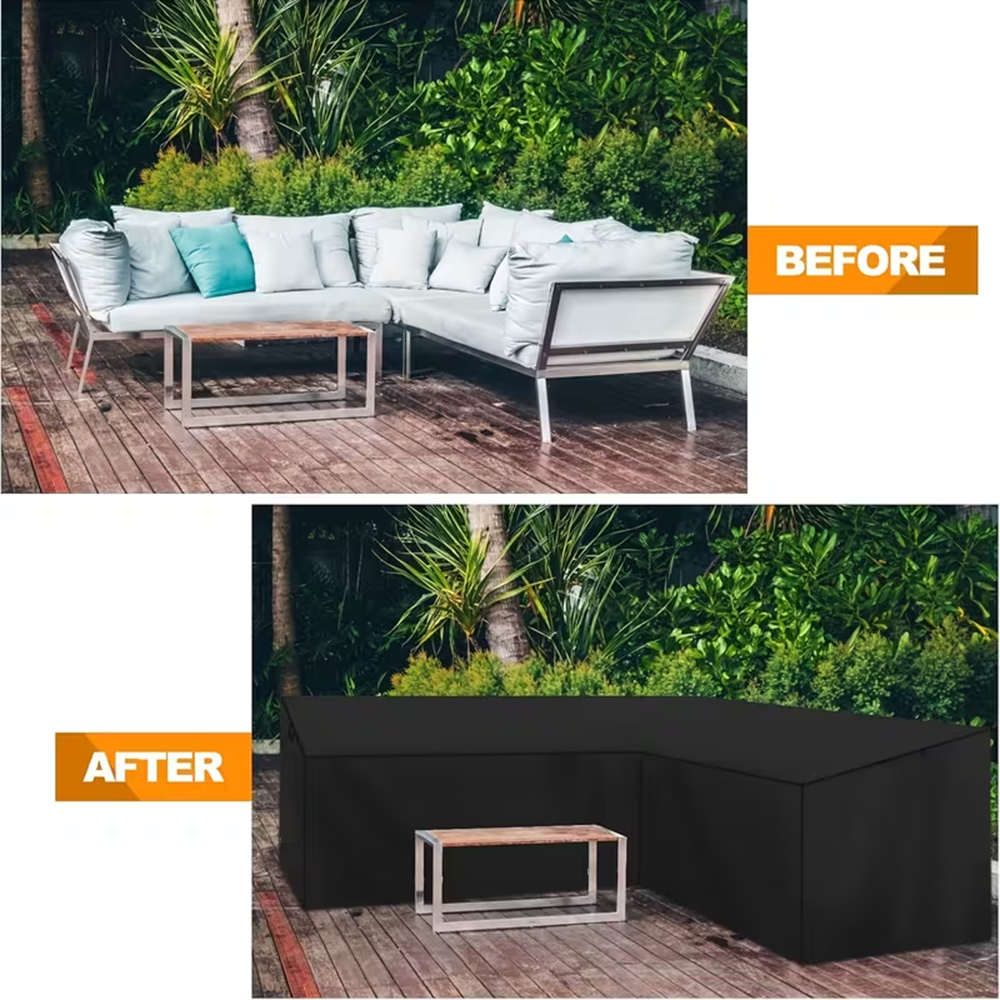 Heavy-duty L-shaped outdoor so - Outdoor Furniture Cover Xl recension och pris