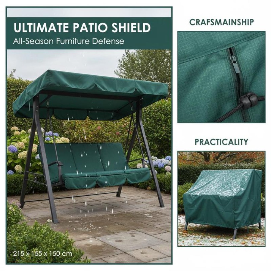 Patio 3 Seater Swing Chair Ben - Outdoor Furniture Covers recension och pris