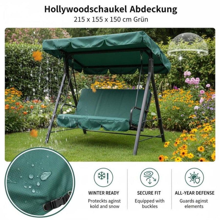 Patio 3 Seater Swing Chair Ben - Outdoor Furniture Covers recension och pris