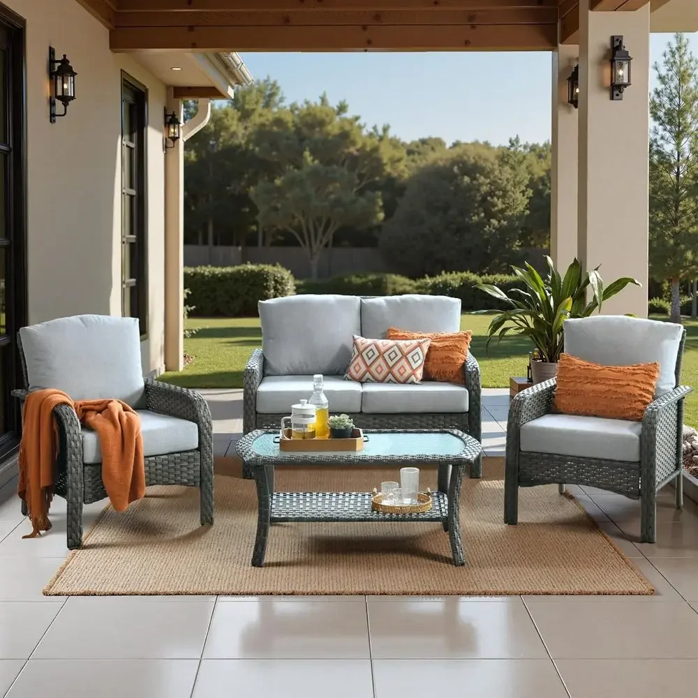 All-Weather Rattan Outdoor Fur - Outdoor Furniture Loveseat recension och pris