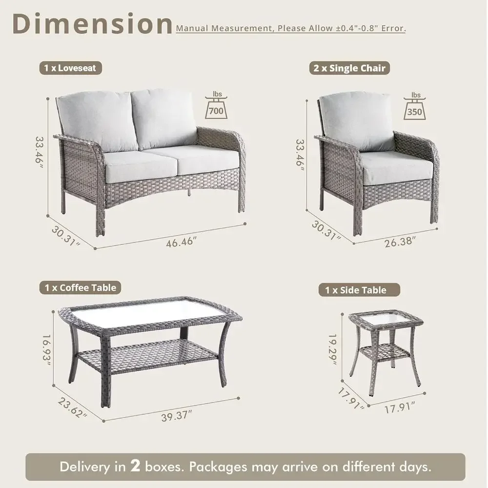 All-Weather Rattan Outdoor Fur - Outdoor Furniture Loveseat recension och pris