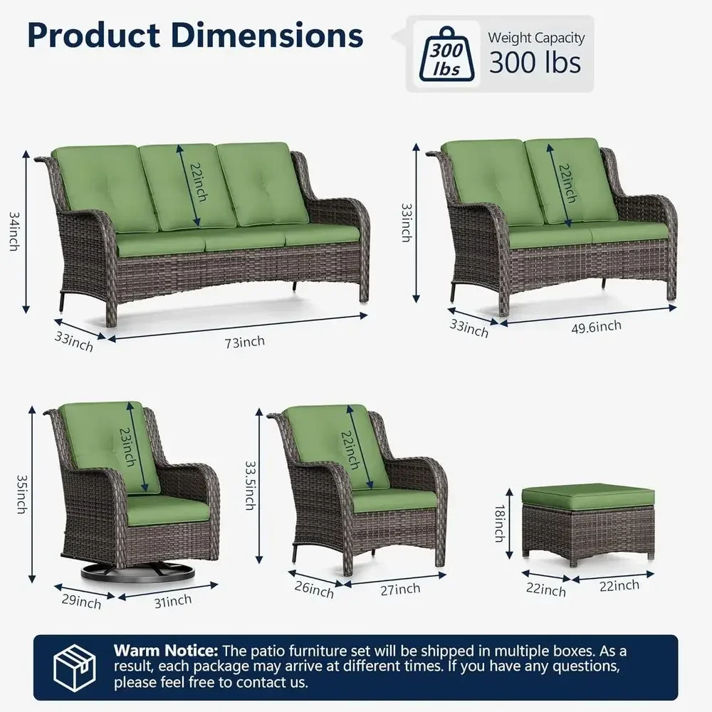 Luxury 3-Piece Wicker Patio Fu - Outdoor Furniture Luxury recension och pris