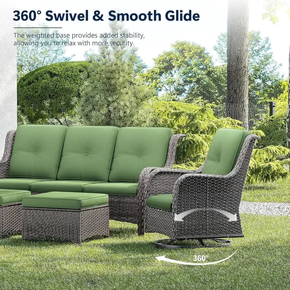 Luxury 3-Piece Wicker Patio Fu - Outdoor Furniture Luxury recension och pris