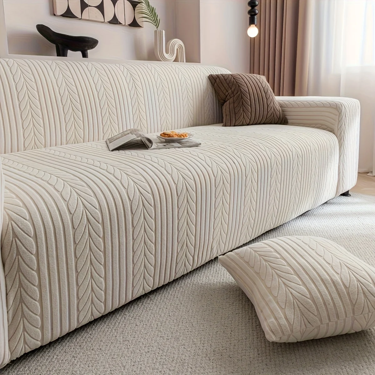 us1 Striped Sofa Cover, Washab - Outdoor Furniture Loveseat recension och pris