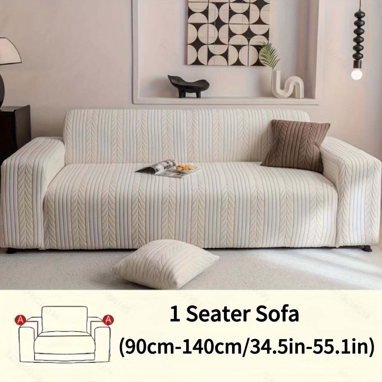 us1 Striped Sofa Cover, Washab - Outdoor Furniture Loveseat recension och pris