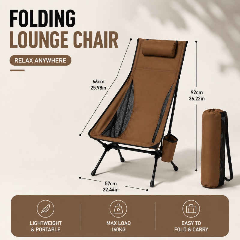 Lightweight Travel Folding Cha - Outdoor Furniture Aluminum recension och pris