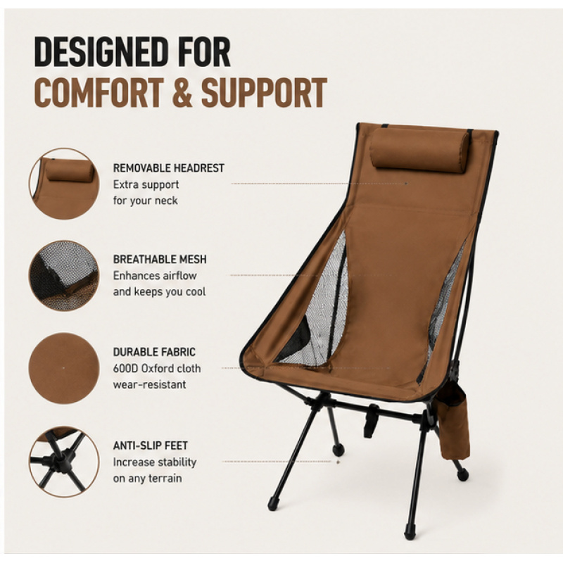 Lightweight Travel Folding Cha - Outdoor Furniture Aluminum recension och pris