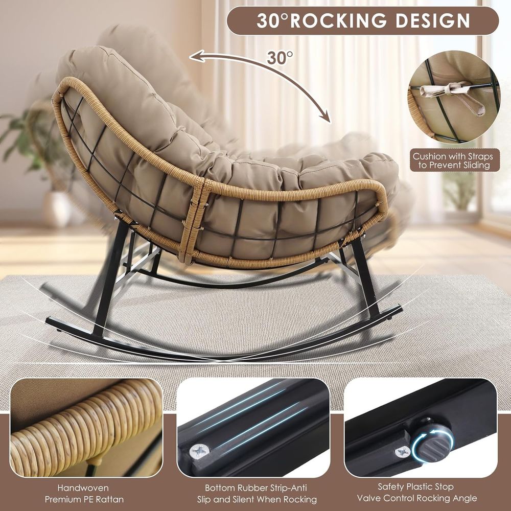 Double Rocking Chairs, Oversiz - Outdoor Furniture Loveseat recension och pris