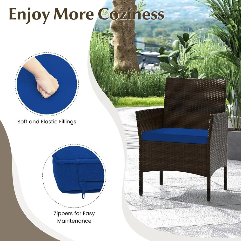 8-Piece Outdoor Rattan Patio F - Outdoor Furniture Loveseat recension och pris