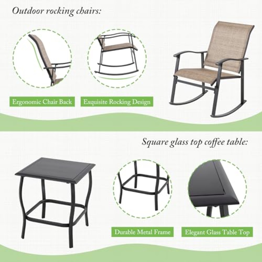 Shintenchi Rocking Chair Outdo - Outdoor Furniture Set recension och pris