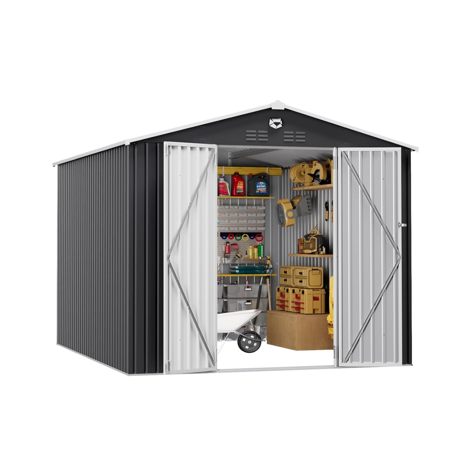 10x12 FT Metal Outdoor Storage - Outdoor Furniture Modern recension och pris