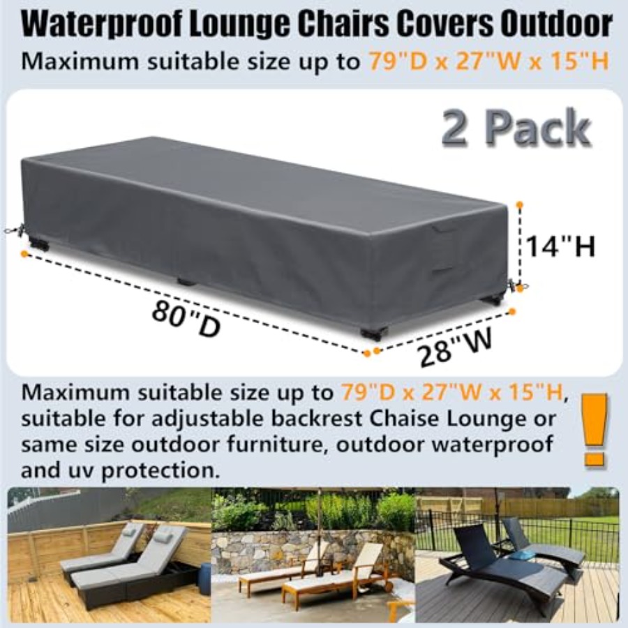 Outdoor Chaise Lounge Covers 6 - Outdoor Furniture Covers recension och pris