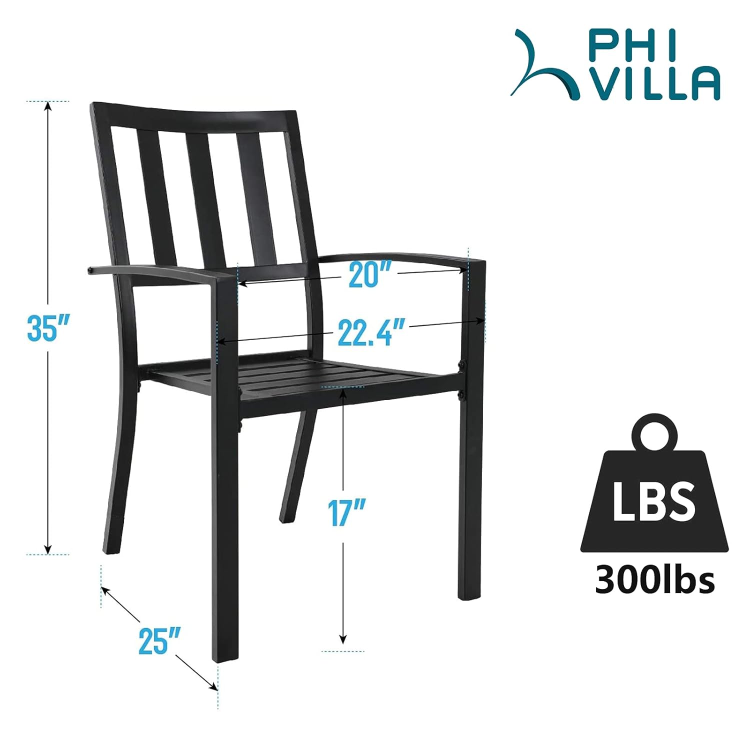 2-Pack Stackable Wrought-Iron  - Outdoor Furniture Plans recension och pris