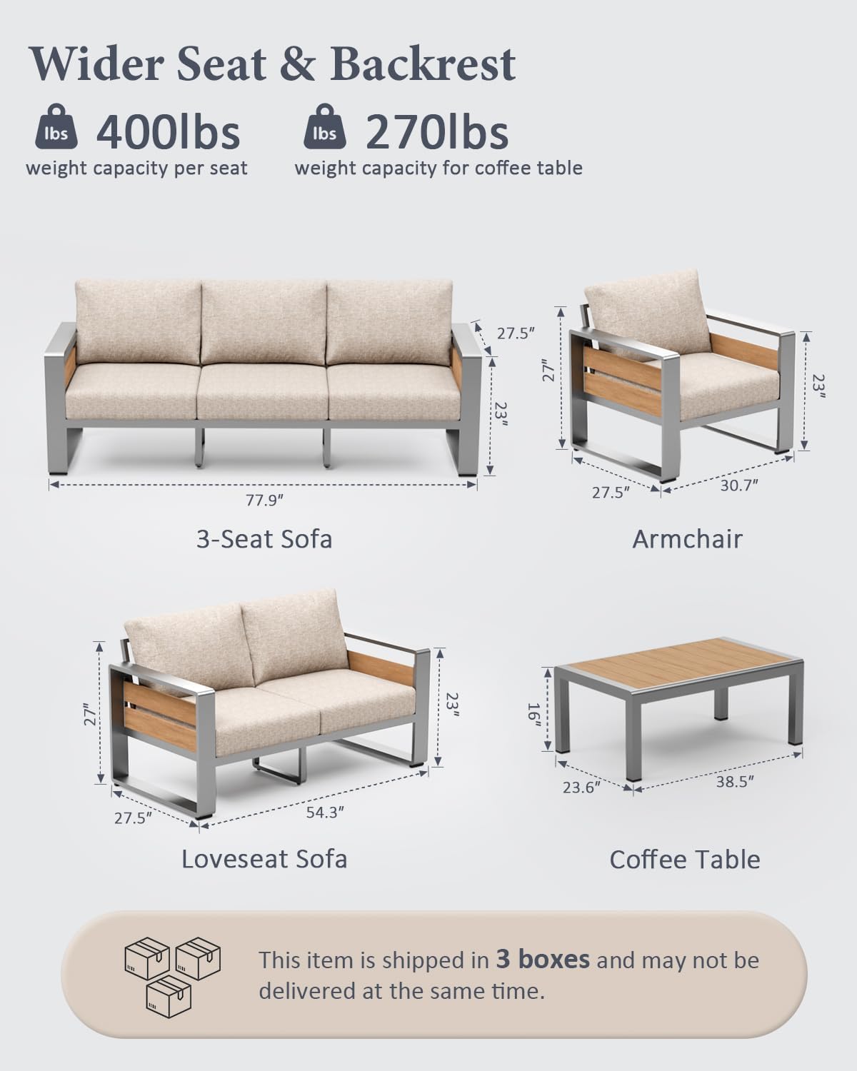 Outside Aluminum Lawn Furnitur - Outdoor Furniture Loveseat recension och pris