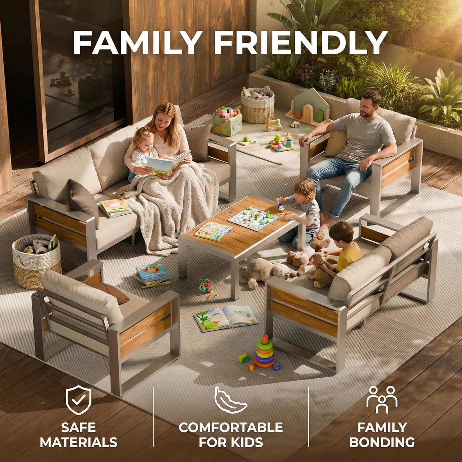 Outside Aluminum Lawn Furnitur - Outdoor Furniture Loveseat recension och pris