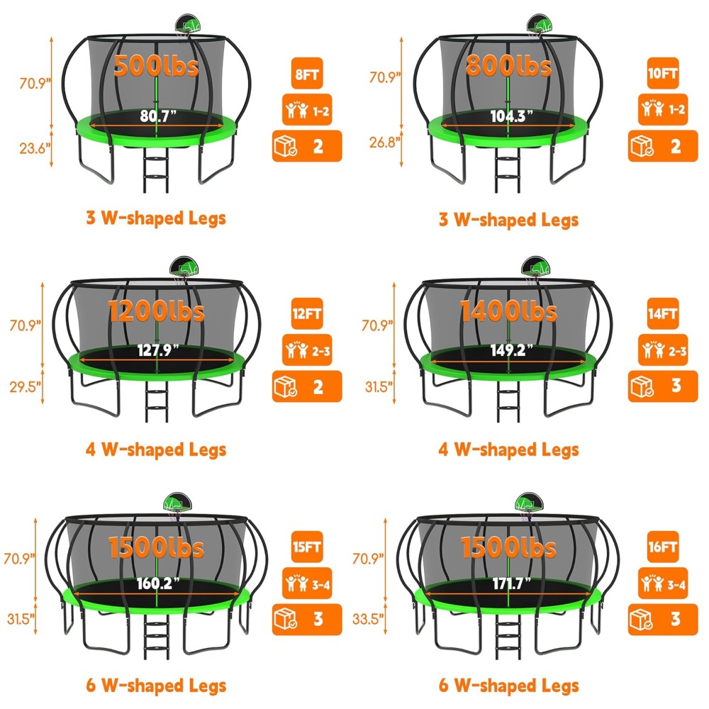 Upgraded 12FT Pumpkin Outdoor  - Outdoor Furniture Set recension och pris