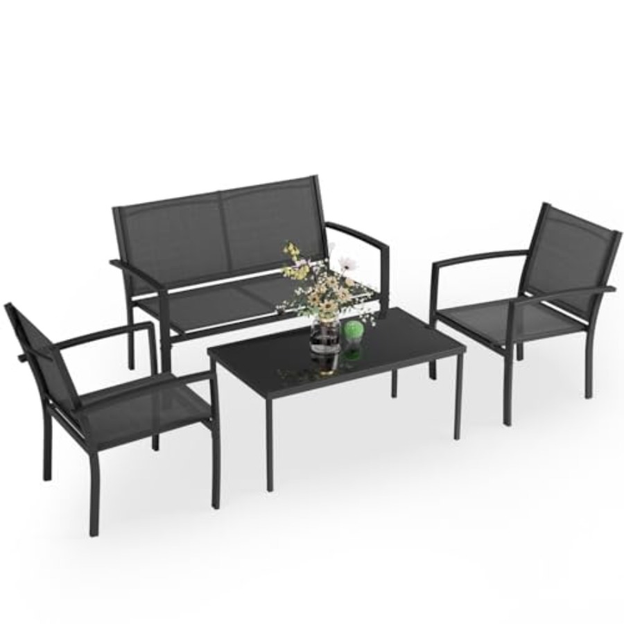 Greesum 4 Pieces Patio Furnitu - Outdoor Furniture Set recension och pris