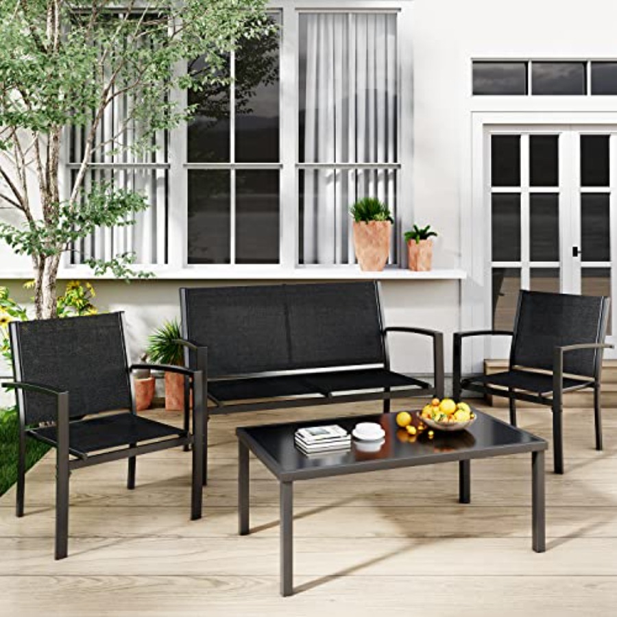 Greesum 4 Pieces Patio Furnitu - Outdoor Furniture Set recension och pris