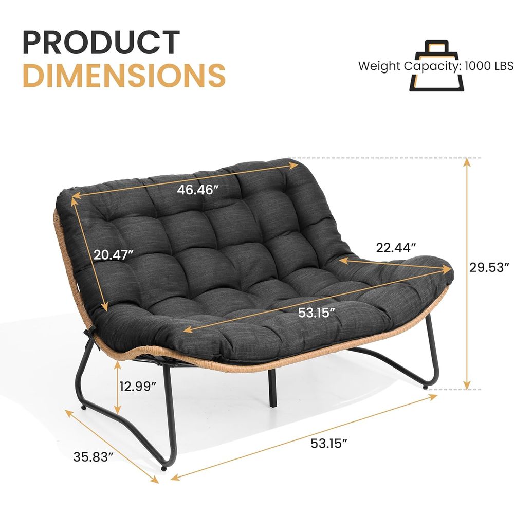 All-Weather Outdoor Loveseat S - Outdoor Furniture Loveseat recension och pris