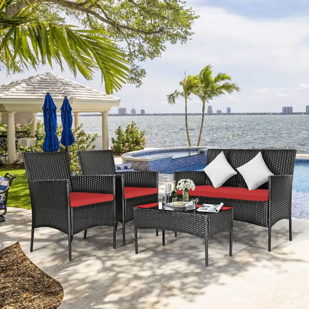 8-Piece Rattan Outdoor Furnitu - Outdoor Furniture Loveseat recension och pris