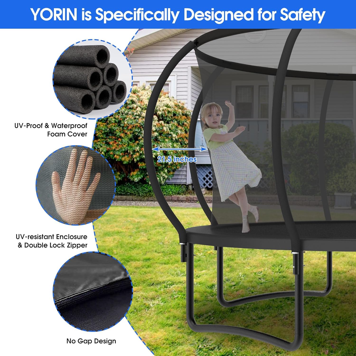 Large Outdoor Trampoline with  - Outdoor Furniture Modern recension och pris
