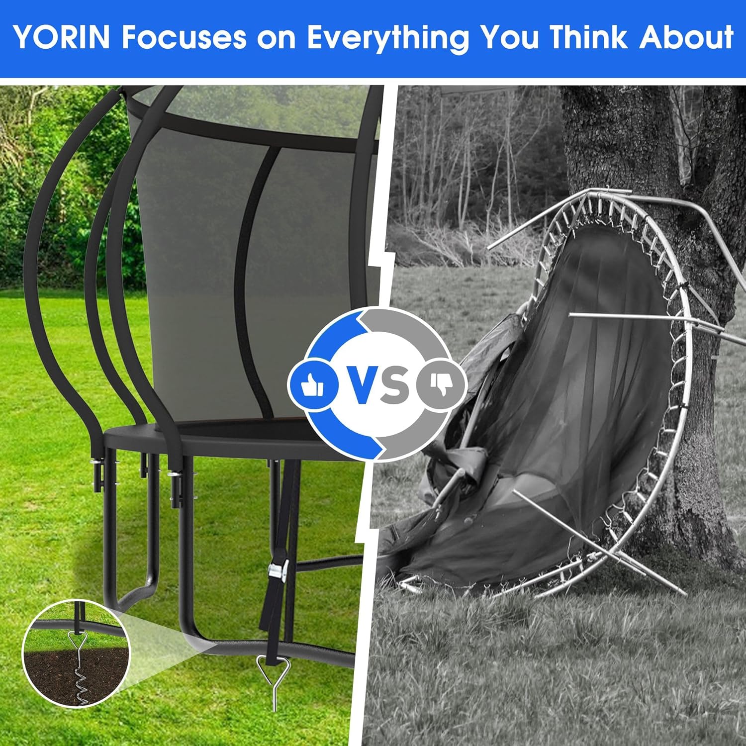 Large Outdoor Trampoline with  - Outdoor Furniture Modern recension och pris
