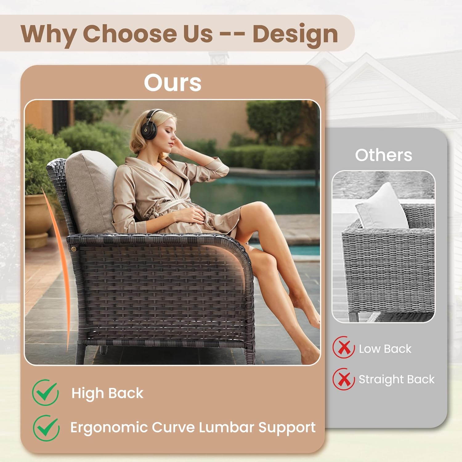 Patio Furniture Set,4 Pieces O - Outdoor Furniture Loveseat recension och pris