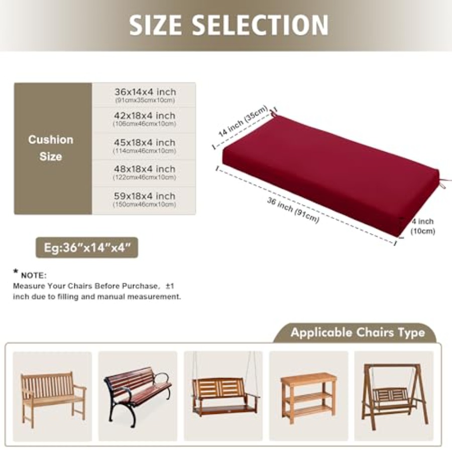 Outdoor Bench Cushion Waterpro - Outdoor Furniture Loveseat recension och pris