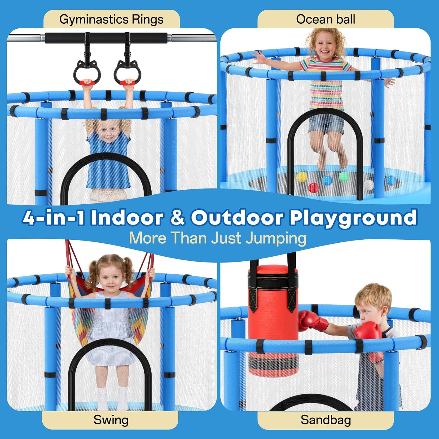 Toddler Trampoline,Trampoline  - Outdoor Furniture Modern recension och pris