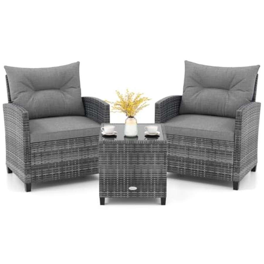 KOTEK 3 Piece Patio Furniture  - Outdoor Furniture Set recension och pris