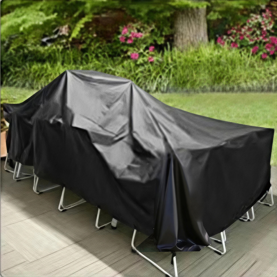 Durable Pure Black PVC Waterpr - Outdoor Furniture Covers recension och pris