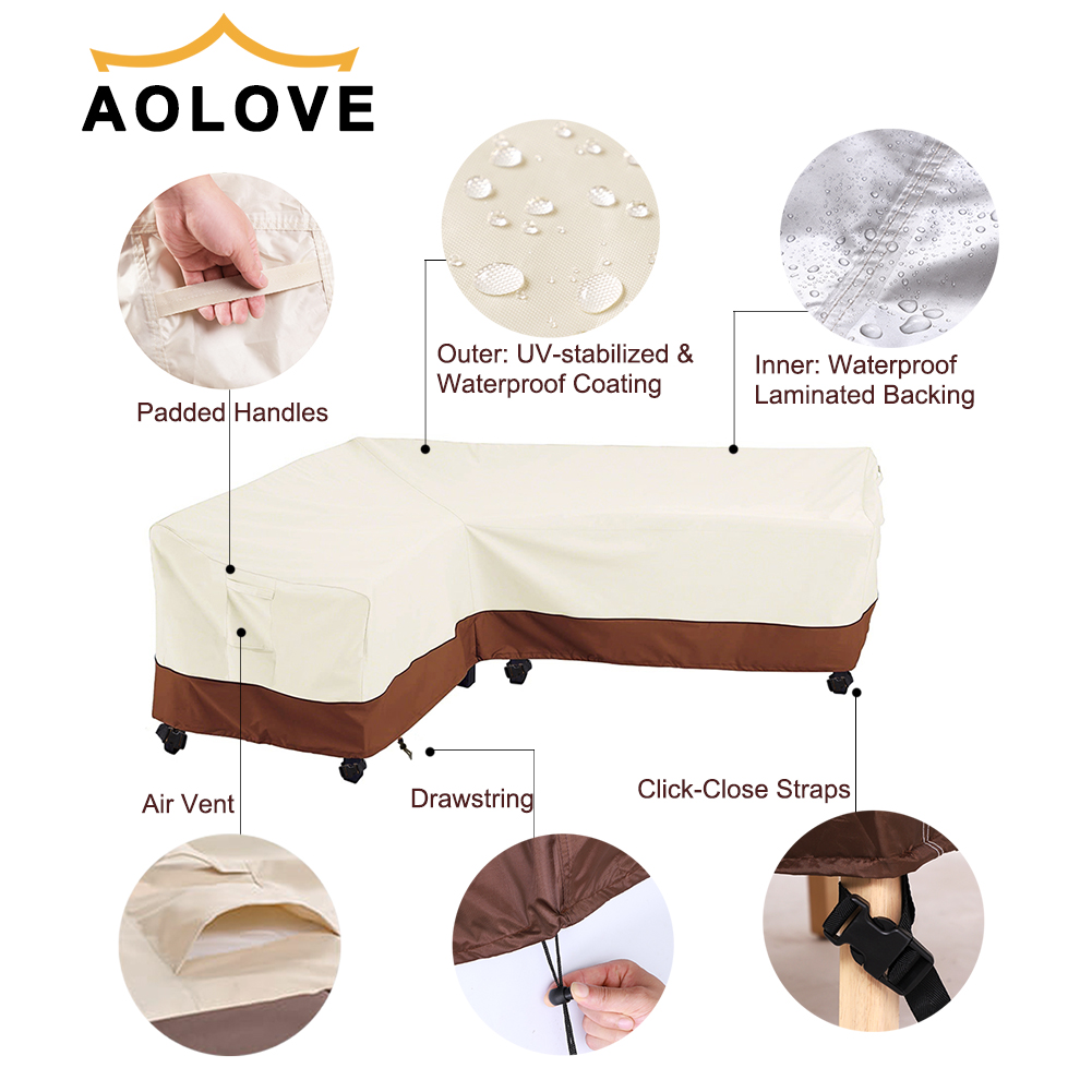 Outdoor L Shape Corner Sofa Co - Outdoor Furniture Cover Xl recension och pris