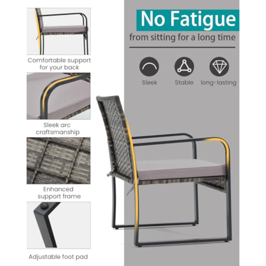 Bezseller 3 Piece Outdoor Pati - Outdoor Furniture Set recension och pris
