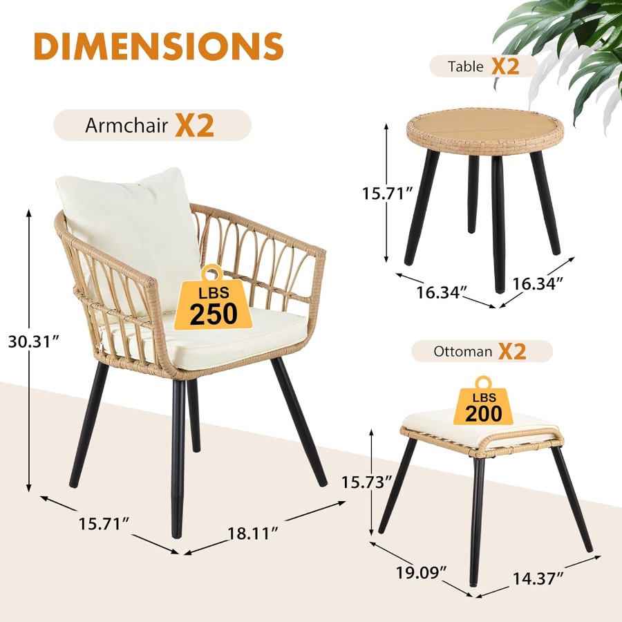 5 Piece Patio Furniture Set Ou - Outdoor Furniture Set recension och pris