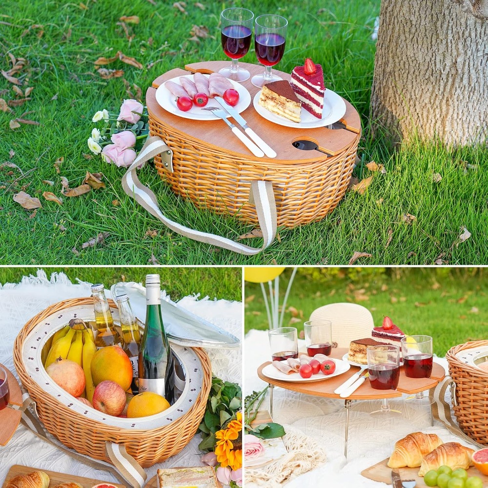 stboo picnic basket for 4, ins - Folding Picnic Table recension och pris