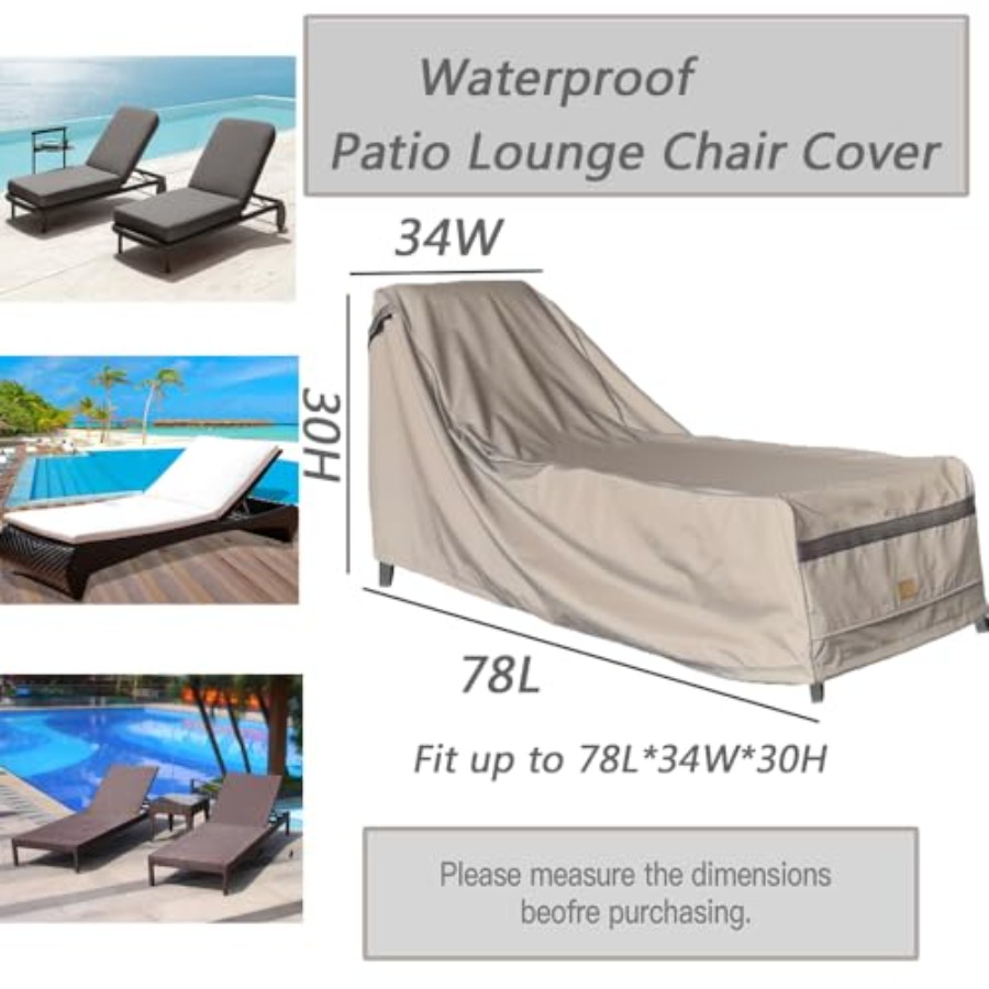 Patio Chaise Lounge Cover Wate - Outdoor Furniture Covers recension och pris