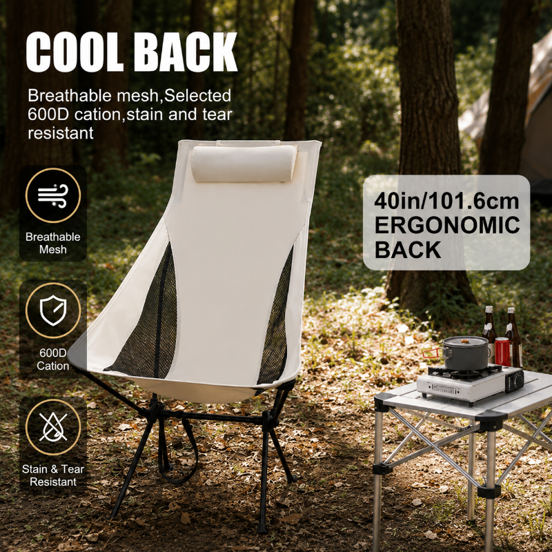 Portable Folding Camping Chair - Outdoor Furniture Aluminum recension och pris