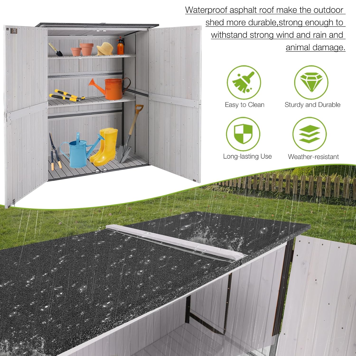 Outdoor Cabinet Storage Shed w - Outdoor Furniture Modern recension och pris