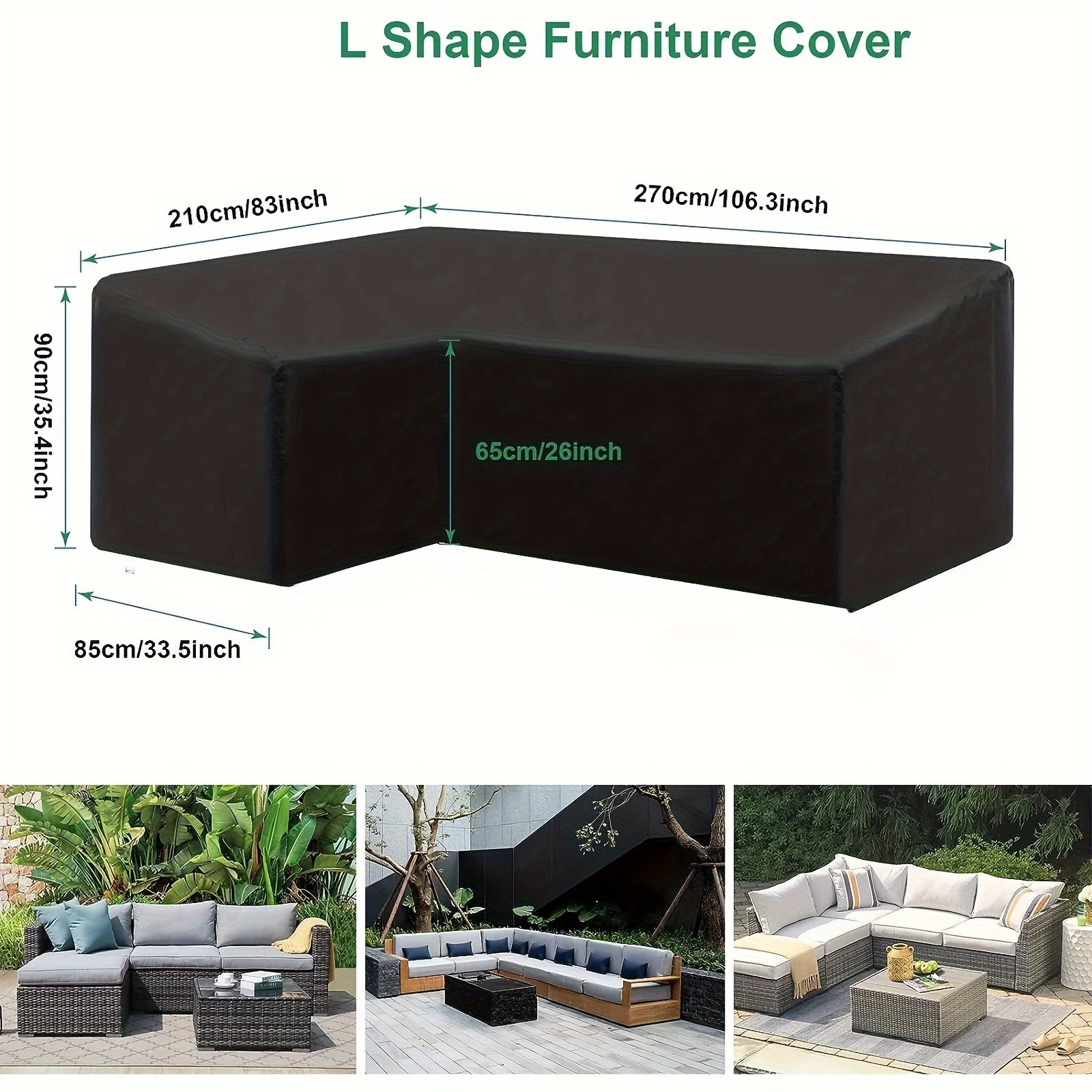 Outdoor L-shaped Outdoor Sofa  - Outdoor Furniture Cover Xl recension och pris