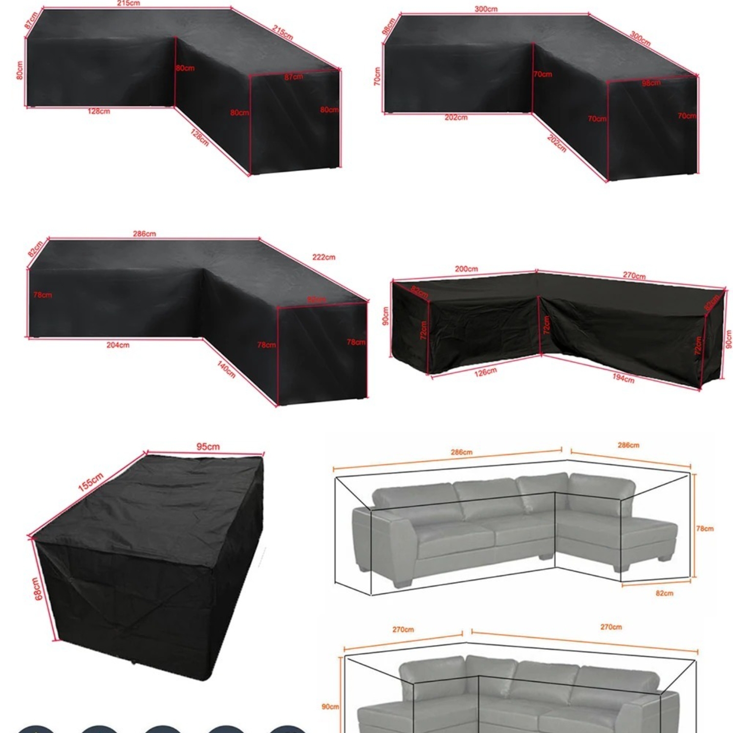 Outdoor L-shaped Outdoor Sofa  - Outdoor Furniture Cover Xl recension och pris
