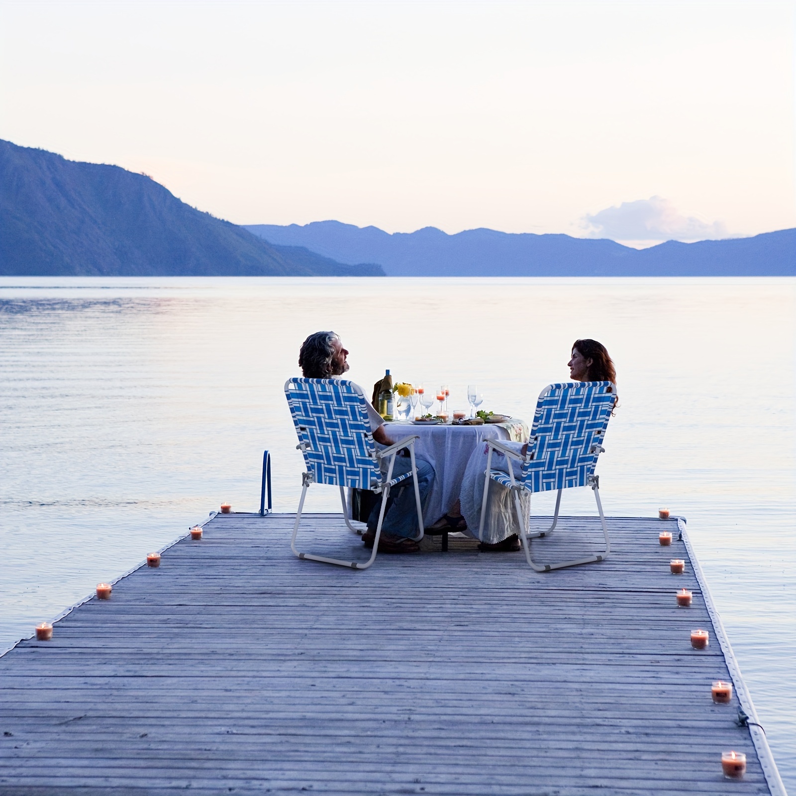 2pcs Beach Chairs, Deep Blue A - Outdoor Furniture Vietnam recension och pris