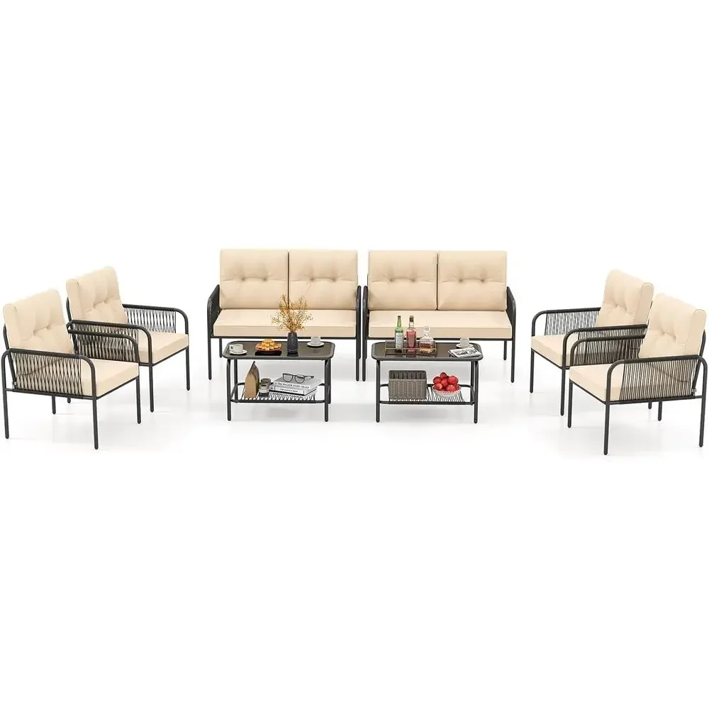 8-Piece Outdoor Patio Furnitur - Outdoor Furniture Loveseat recension och pris
