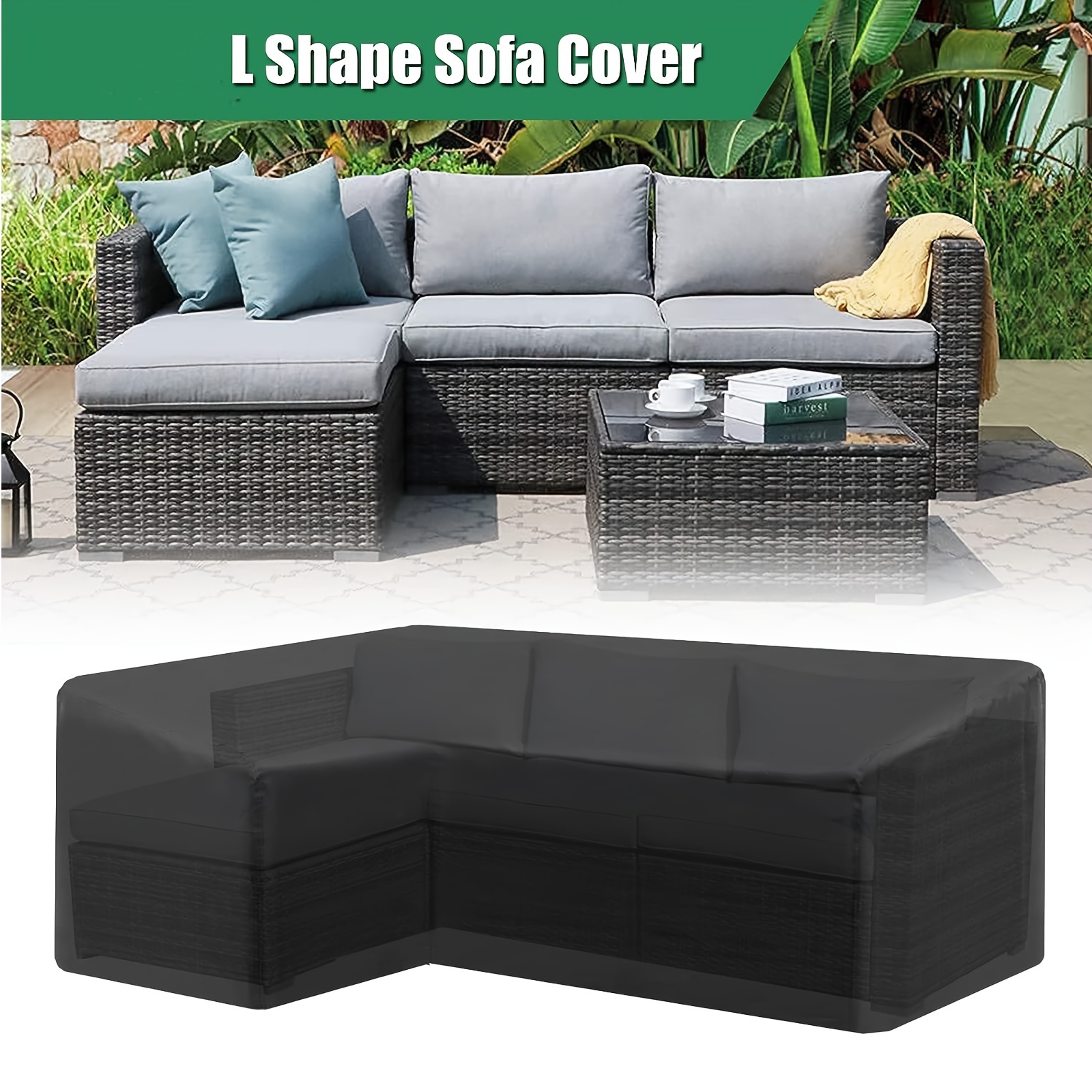 L-shaped Outdoor Sofa Cover, W - Outdoor Furniture Plans recension och pris